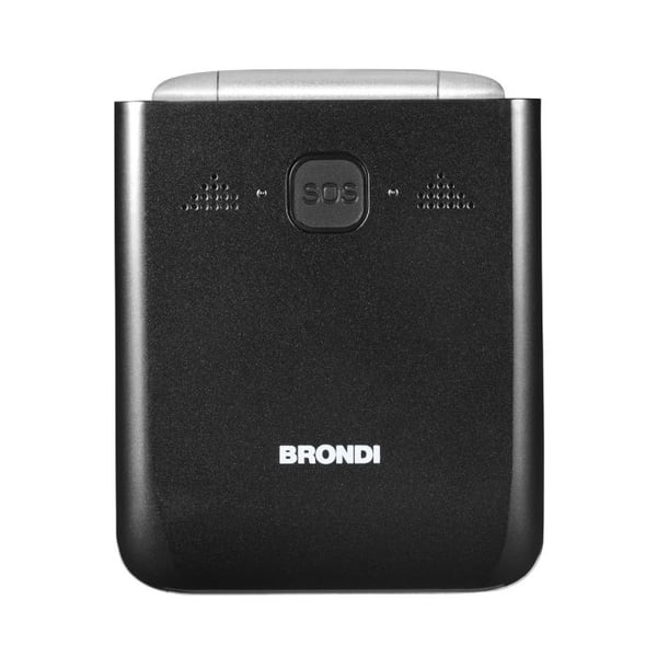 Brondi AMICO TUO 4G 6,1 cm (2.4") Svart, Metallisk Seniortelefon