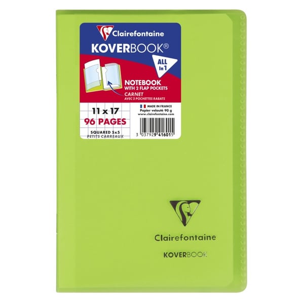 Miniatyrbild 4 av 4: Clairefontaine 941601C anteckningsböcker 96 ark Blandade färger