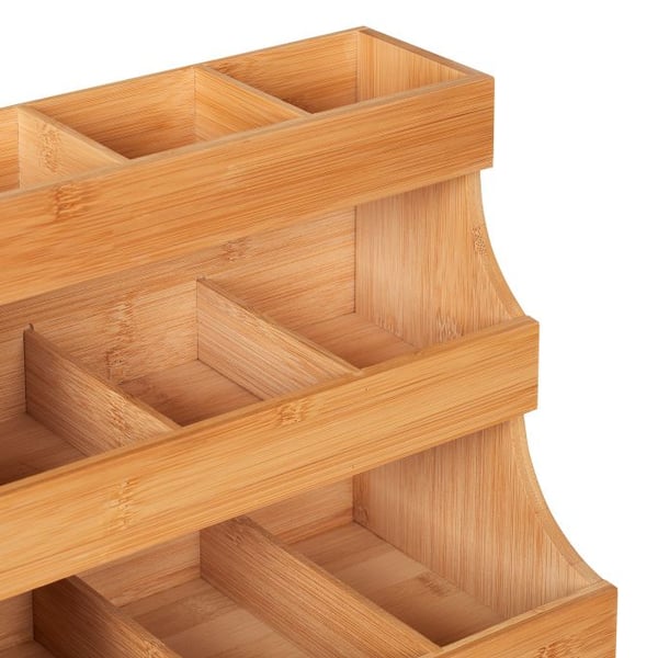 Relaxdays 10045695 Hylde til bordplade Fritstående Bamboo, MDF Naturlig