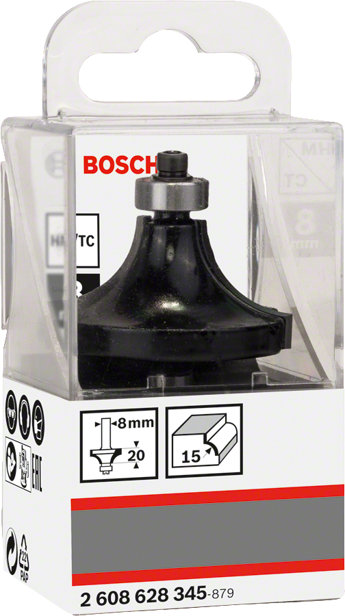 Miniatyrbillede 2 af 2: Bosch 2 608 628 345 fræser Afrundingsbit 1 stk