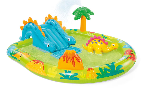 Intex 57166NP swimmingpool til over jorden Oppustelig pool Oval 143 L Flerfarvet