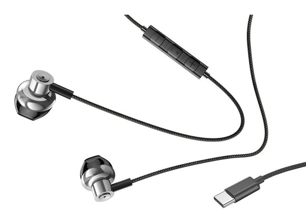 COOL Accesorios 8434847070889 Kuulokkeet Langallinen In-ear Puhelut/Musiikki USB Type-C Musta, Hopea