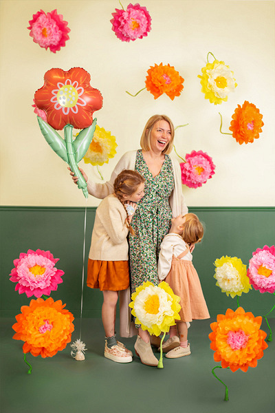 Folieballon Blomst, 53x96 cm, mix