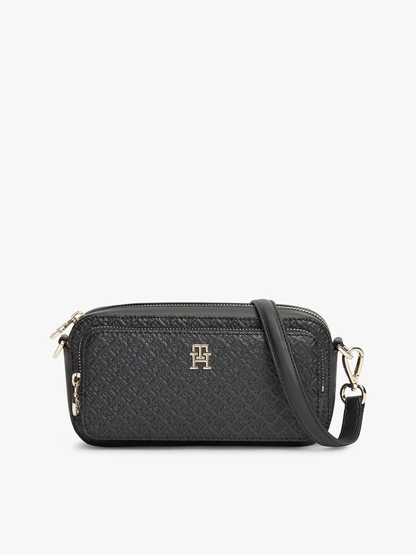 Miniatyrbild 1 av 5: Tommy Hilfiger TH Monogram Crossbody Camera Bag Polyuretan (PU) Svart
