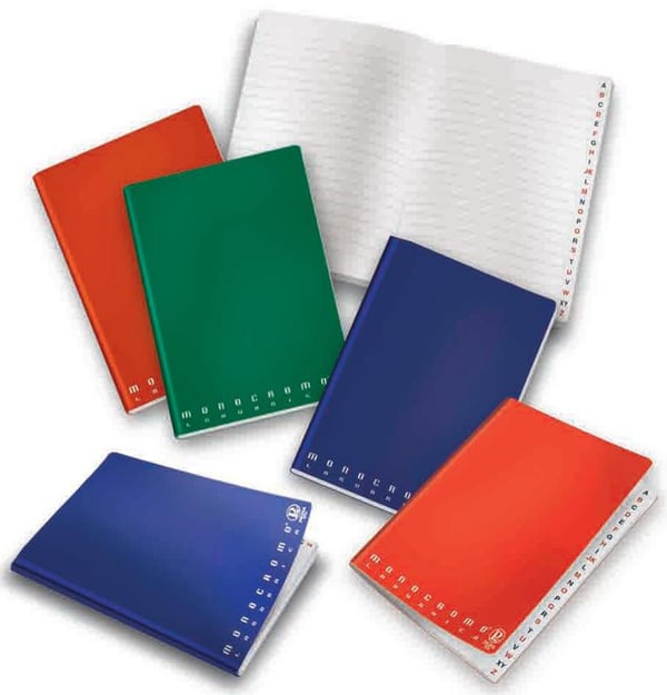 Pigna 0206864 blok og notesblok Blå, Grøn, Rød