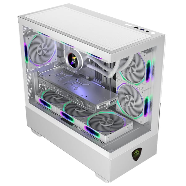 KeepOut XC-301W GLASS computeretui Hvid