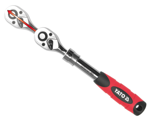 Yato YT-0297 räikkäväännin Kromivanadiini-teräs 1 kpl Musta, Punainen 72