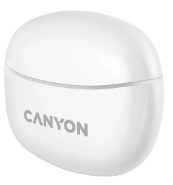 Canyon CNS-TWS5W kuulokkeet ja kuulokemikrofoni Langaton In-ear Puhelut/Musiikki/Urheilu/Päivittäinen USB Type-C Bluetooth Valkoinen