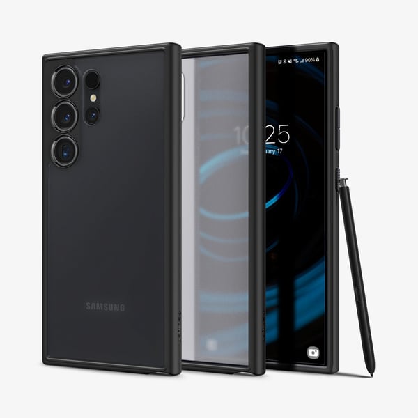 Spigen Ultra Hybrid mobiltelefonfodral 17,3 cm (6.8") Mobilskal Svart, Transparent