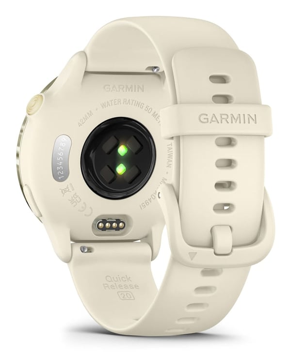 Miniatyrbild 5 av 8: Garmin vívoactive 6 3,05 cm (1.2") AMOLED 42 mm Digital 390 x 390 pixlar Pekskärm Vit Wi-Fi GPS