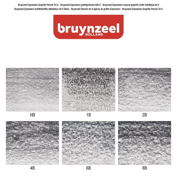 Bruynzeel 60311006 grafitblyant Flere 6 stk