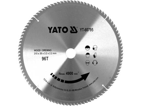 Yato YT-60795 pyörösahanterä 31,5 cm 1 kpl