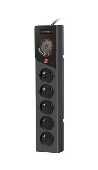Armac Z5 Sort 5 AC stikkontakt(er) 250 V 5 m