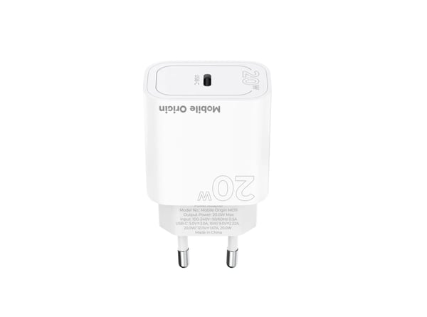 Mobile Origin FRL-PD20W-MO11 oplader til mobil enhed Universel Hvid USB Hurtig opladning Indendørs