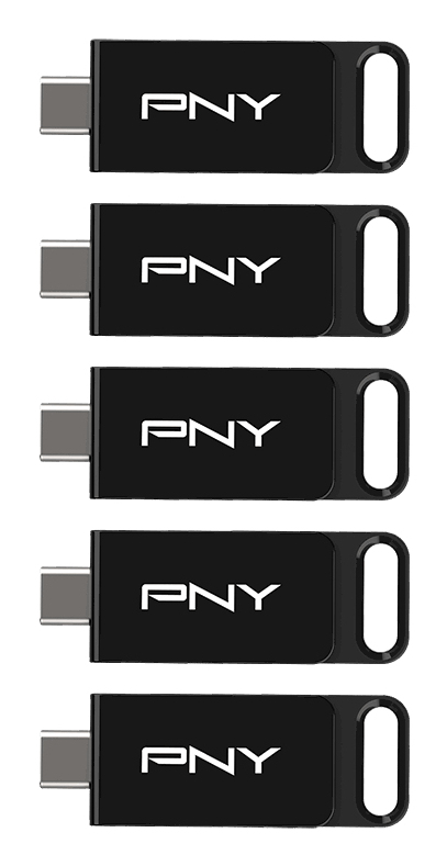 PNY Elite USB-muisti 64 GB USB Type-C 3.2 Gen 1 (3.1 Gen 1) Musta