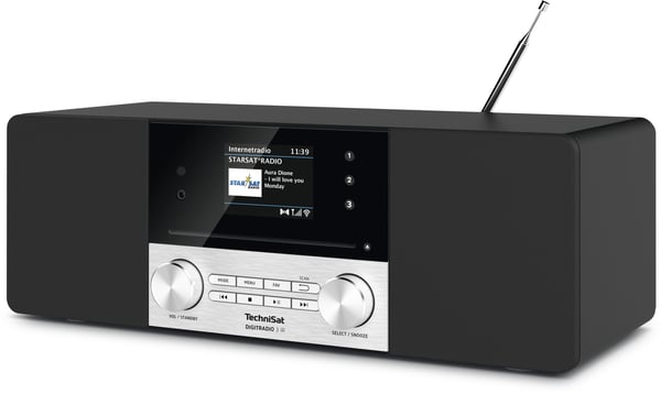 Miniatyrbillede 2 af 3: TechniSat DigitRadio 3 IR Bærbar Digital Sort, Sølv