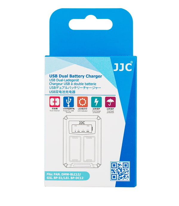 JJC DCH-BLC12 batteriladdare Batteri till digital kamera USB