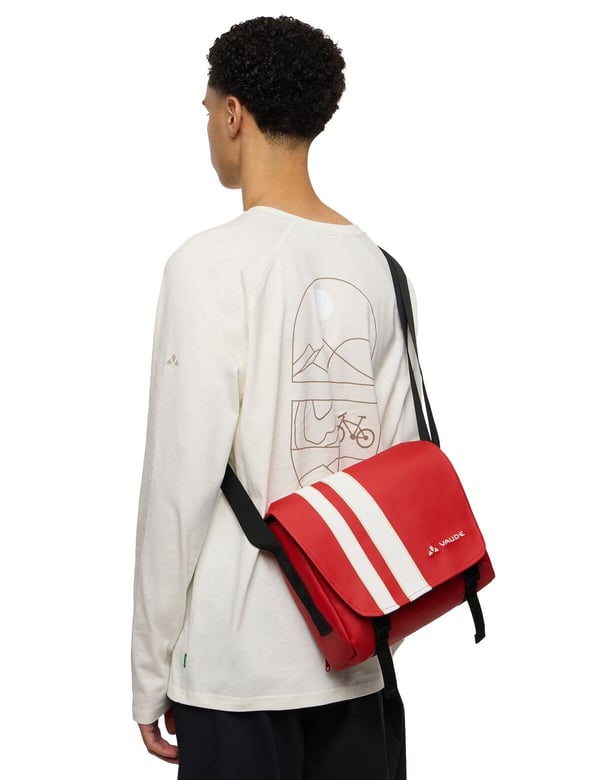 VAUDE Vanuatu Polyester, Polyuretan (PU) Röd, Vit Pojke/flicka axelremsväska