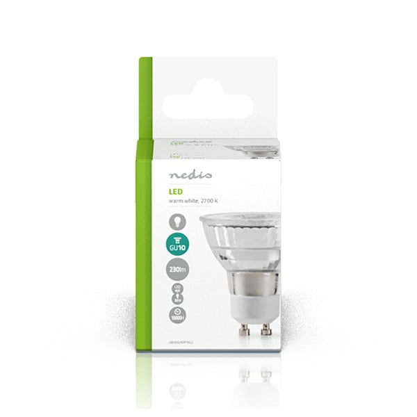 Nedis LEDBGU10P16G2 LED-lampor Varmvitt 2700 K 4 W GU10 G