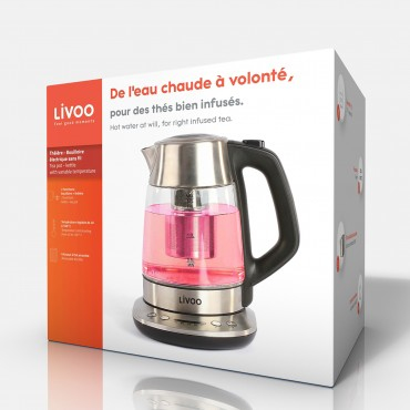 Livoo DOD165 Enklel tekanna 1700 ml Multifärg