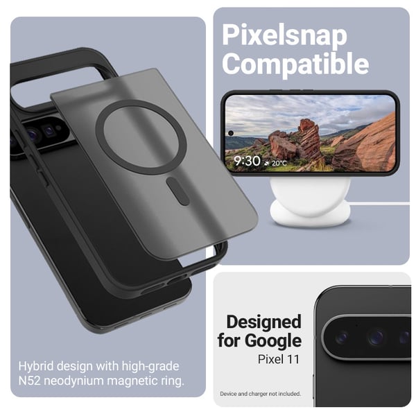 Miniatyrbillede 4 af 7: Crong CRGHMMGPX11BLK mobiltelefon etui Cover Sort
