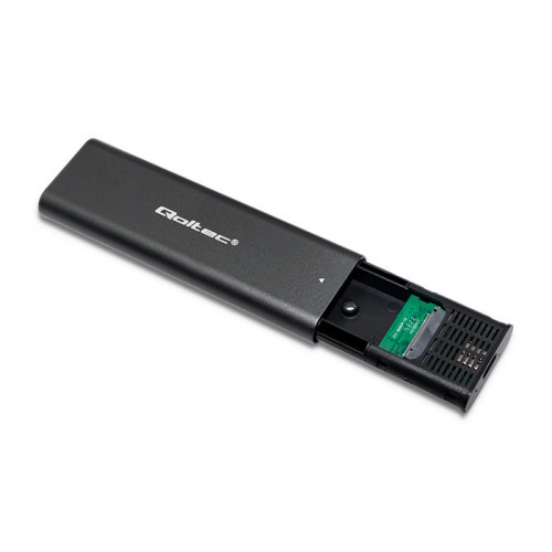 Miniatyrbild 10 av 10: Qoltec 50312 Hölje för lagringsenheter SSD-inkapsling Svart M.2