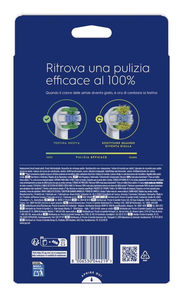 Miniatyrbillede 2 af 8: Oral-B 8006530044219 10 stk Flerfarvet