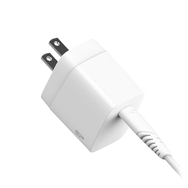Miniatyrbillede 1 af 6: Silicon Power SP18WASYQM10L0CW oplader til mobil enhed Smartphone, Tablet Hvid Vekselstrøm Hurtig opladning Indendørs
