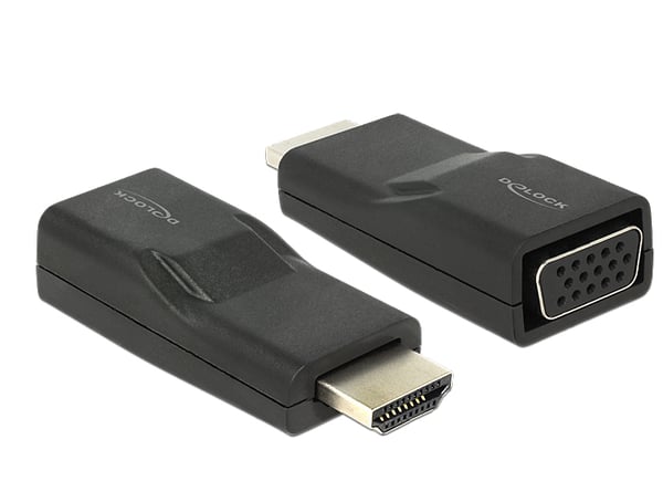 Miniatyrbild 1 av 2: DeLOCK HDMI/VGA Svart