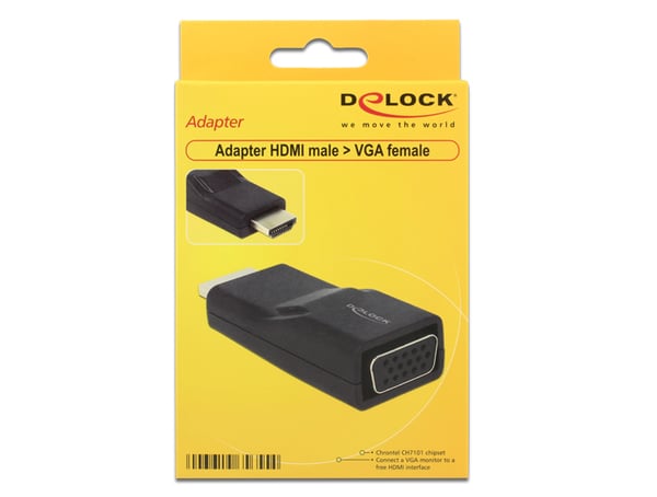 Miniatyrbild 2 av 2: DeLOCK HDMI/VGA Svart