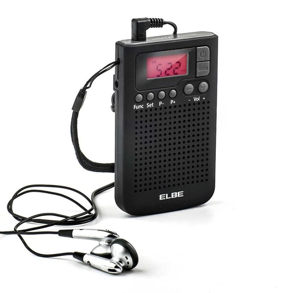 ELBE RF-93 radioapparater Personal Digital Svart
