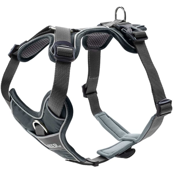 Hunter 67622 sele till hund och katt M Grå Nylon, Polyester Dragsele