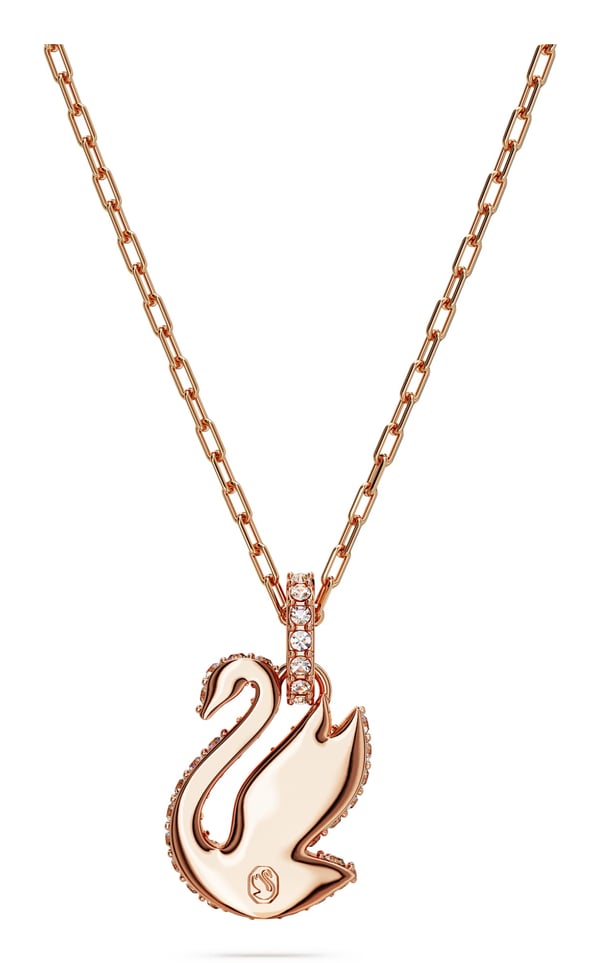 Miniatyrbild 2 av 6: Swarovski Swan Kedjehalsband Honkoppling Metall