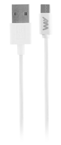 Pikkukuva 1 / 4: T'nB WTCUSB1 USB-kaapeli 1 m USB C USB A Valkoinen