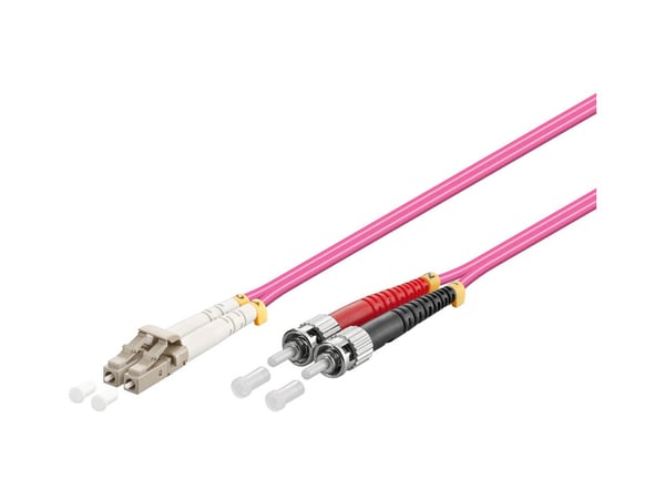 Alcasa LW-8005LT4 InfiniBand- ja kuituoptiikkakaapeli 0,5 m LC ST Violetti