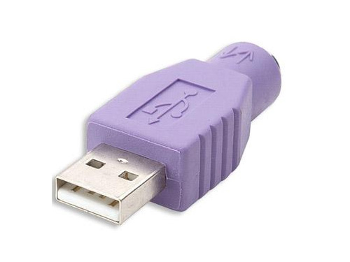 Alcasa USB-A - PS/2 PS/2 Lila