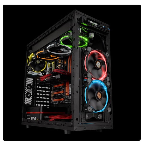 Thermaltake RIing 14 (3 Fan Pack) Computerkabinet Ventilator 14 cm Sort