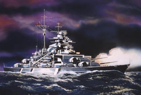 Revell 5802 Pienoismallisotalaiva Kokoamispakkaus 1:1200