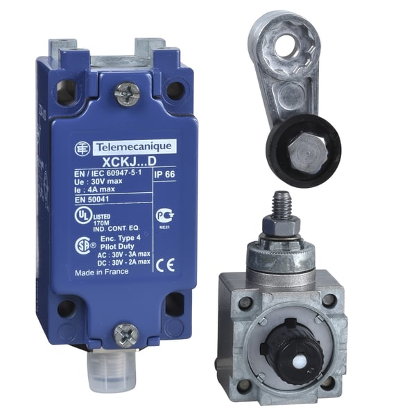 Schneider Electric XCKJ10513D industriell säkerhetsbrytare Kabel Blå