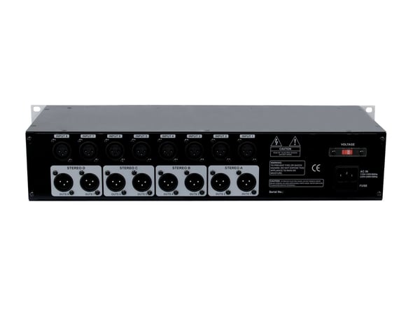 Omnitronic MZD-88 8 kanaler 20 - 20000 Hz Sølv