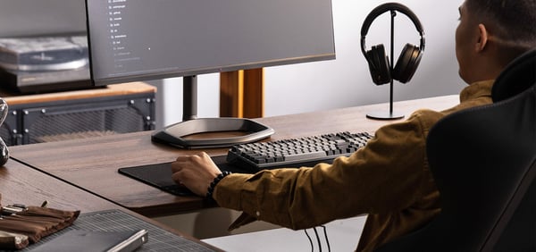Cooler Master Peripherals MK770 näppäimistö Universaali USB + RF Wireless + Bluetooth QWERTY ranska Tummanharmaa, Harmaa