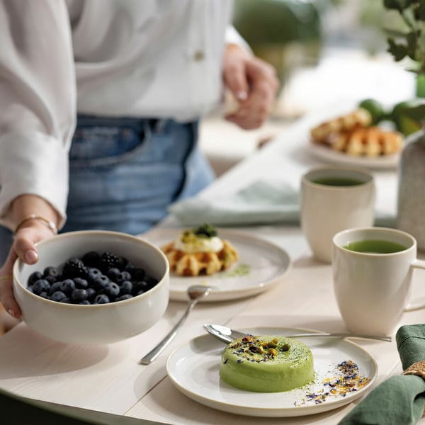 Villeroy & Boch Crafted Cotton Frukosttallrik Rund Porslin Vit 1 styck