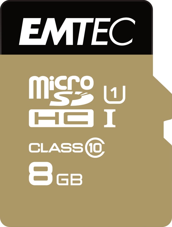 Pikkukuva 1 / 3: Emtec ECMSDM8GHC10GP muistikortti 8 GB MicroSDHC Luokka 10