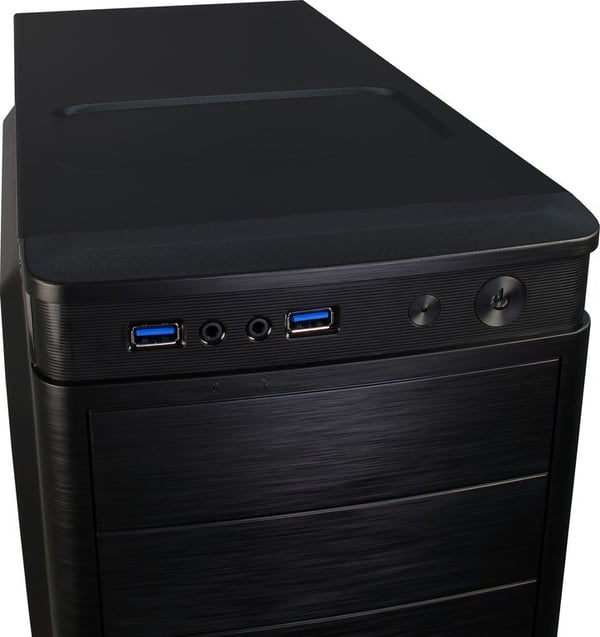 Inter-Tech IT-5905 Midi Tower Svart