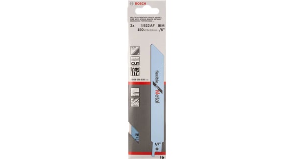 Bosch 2 608 656 013 stiksav, rullesav & sabelsavklinge Saber savklinge Bimetal 5 stk