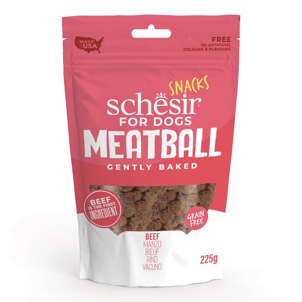 Miniatyrbillede 1 af 2: Schesir 26267004 Hund Snacks Bøf 225 g