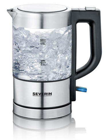 Severin WK 3472 elkedel 0,5 L 1100 W Sølv