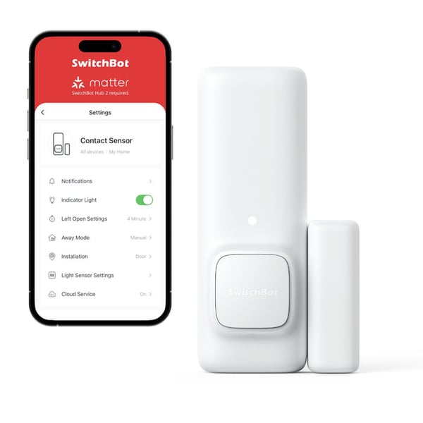 Miniatyrbillede 2 af 2: SwitchBot W1201500 dør/vindue sensor Trådløs Dør/vindue Hvid