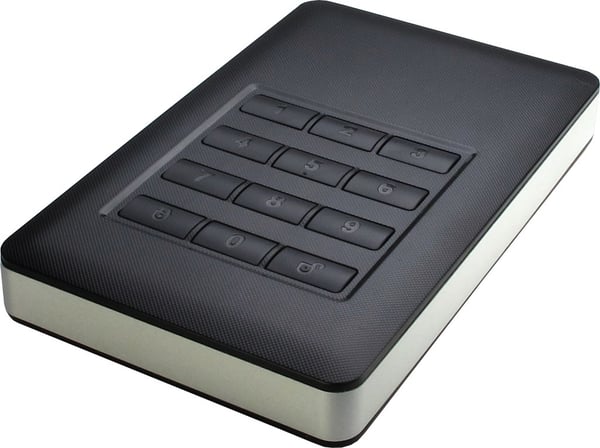 Inter-Tech GD-25LK01 HDD kabinet Aluminium, Sort 2.5"