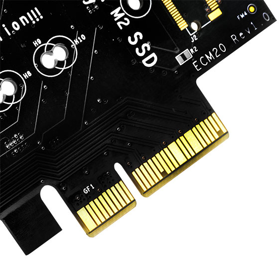 Miniatyrbild 3 av 7: Silverstone ECM20 nätverkskort/adapters Intern PCIe, SATA